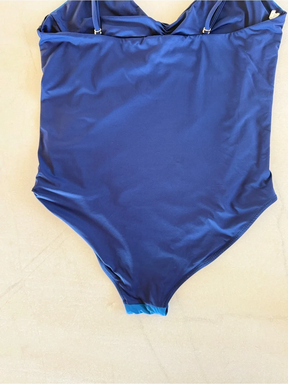 HATCH Collection The Zanzibar Maillot Maternity One Piece Swimsuit Blue Medium